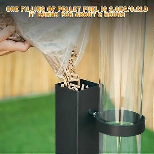 Estufa de terraza de pellets, hogar sin humo, estufa de pellets de madera ecológica para acampar al aire libre en el jardín - Imagen 2