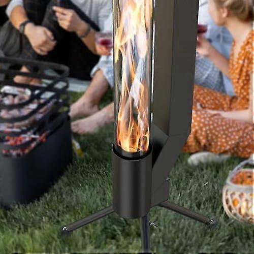 Estufa de terraza de pellets, hogar sin humo, estufa de pellets de madera ecológica para acampar al aire libre en el jardín - Imagen 3