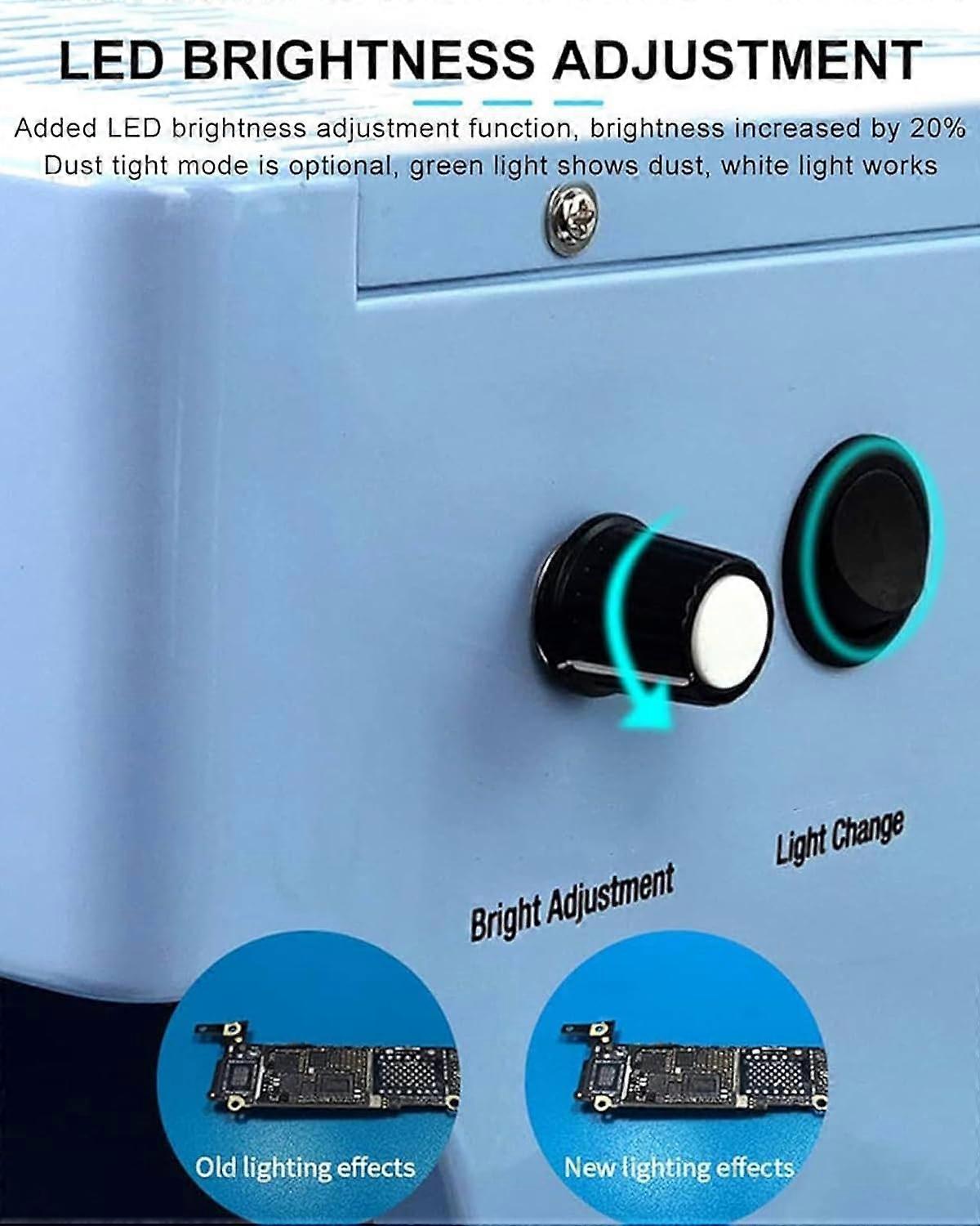 Banco de aire limpio con campana de flujo laminar, banco de trabajo para polvo, mesa portátil, dos ventiladores, filtro HEPA, para teléfono. - Imagen 2