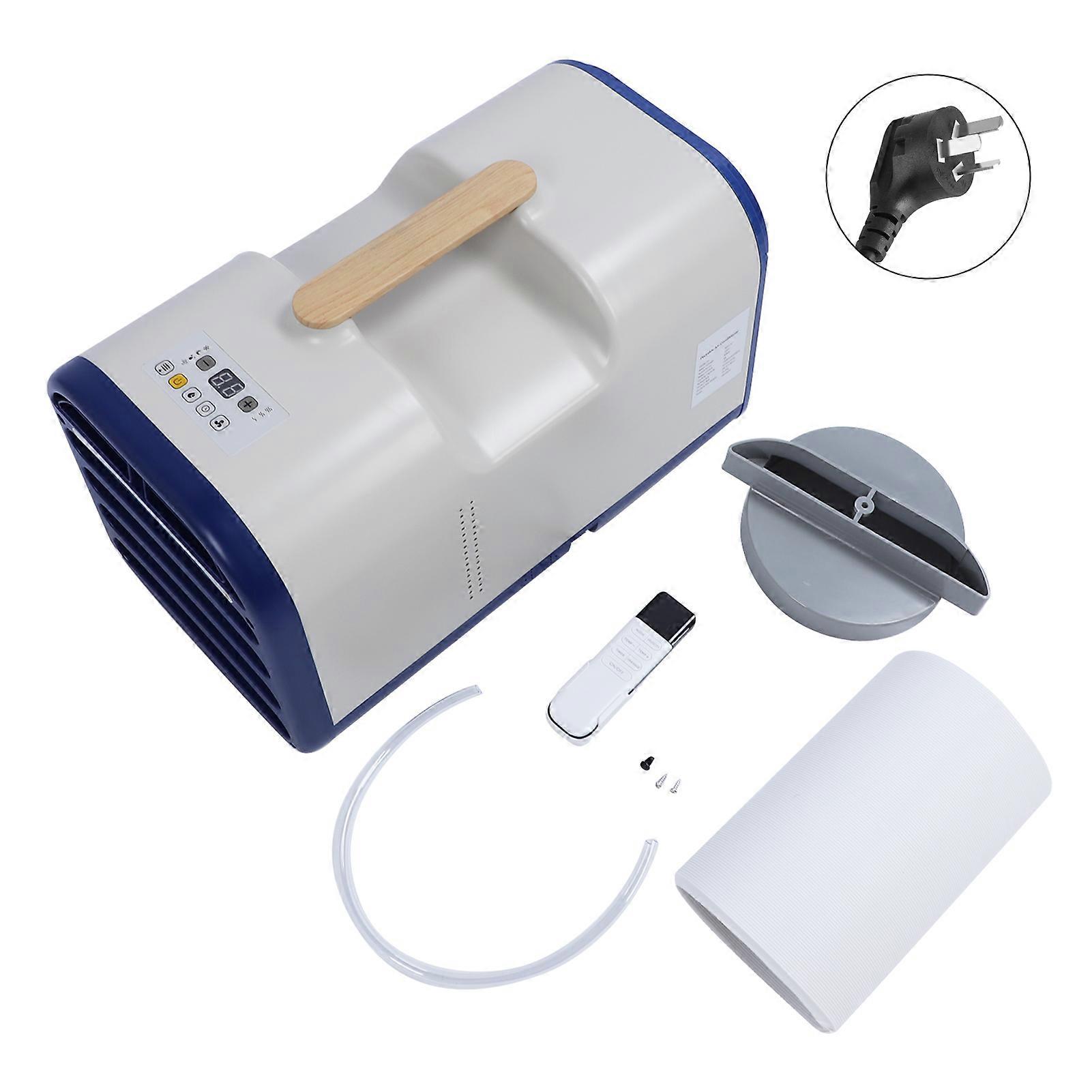 Aire acondicionado portátil de doble uso, 5 200 BTU, calefacción y refrigeración, enfriador de aire por evaporación con mando a distancia, enchufe AU 220 V