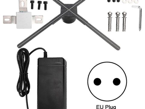 F2-70H Abs Wifi Control Holográfico 3d Ventilador Placa Reproductor Máquina de Publicidad