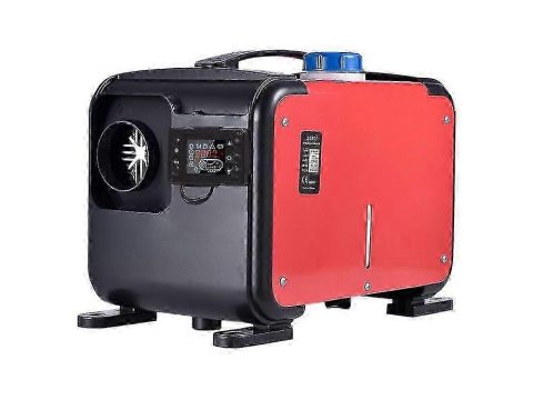 Calefactor diésel rojo DC 12V Calefactor de aire rápido 12V Calefactor de estacionamiento 8KW Todo en uno Calefactores de aire diésel autónomos para C