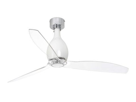 Ventilador de techo DC Mini Eterfan blanco brillante con mando a distancia