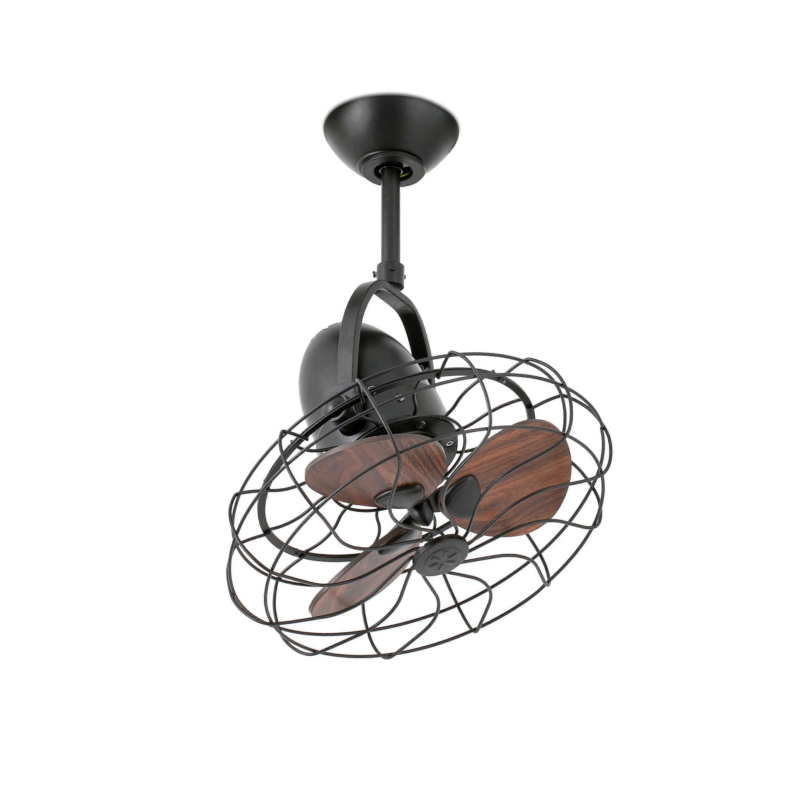 Ventilador de techo Keiki Brown con control de pared