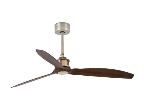 Ventilador de techo DC Just Fan Brass & Walnut 128 cm / 50″