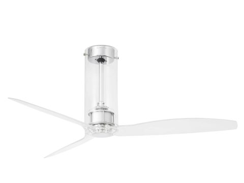 Ventilador de techo DC Tube cromo con mando a distancia