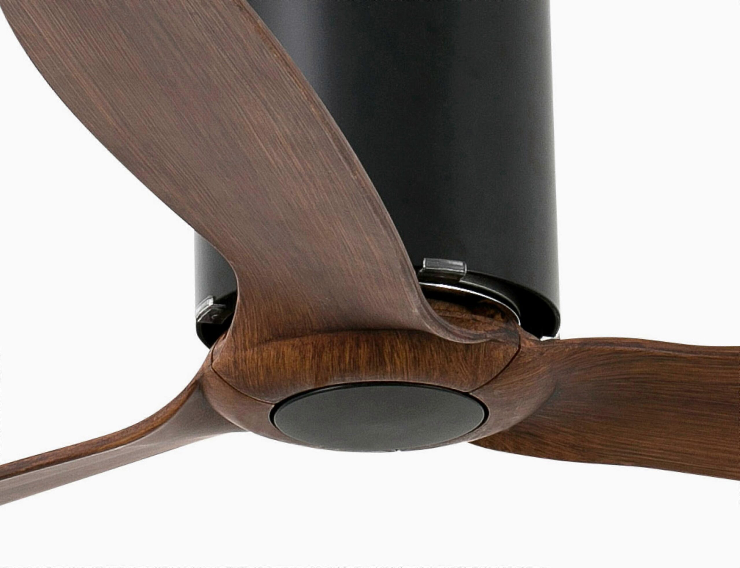 Ventilador de techo DC Tube negro / nogal con mando a distancia - Imagen 2