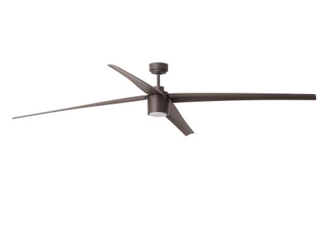 Ventilador de techo DC Attos marrón 213cm / 84″ con luz LED
