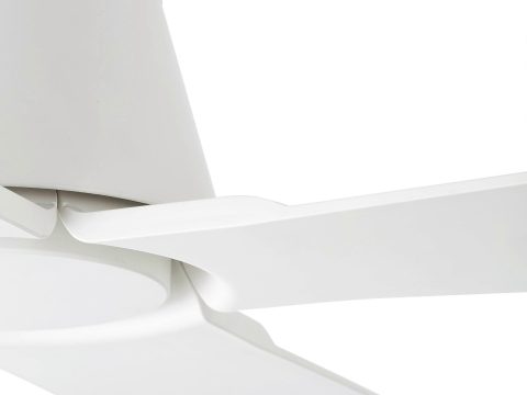 Ventilador de techo de exterior DC Typhoon White con luz LED