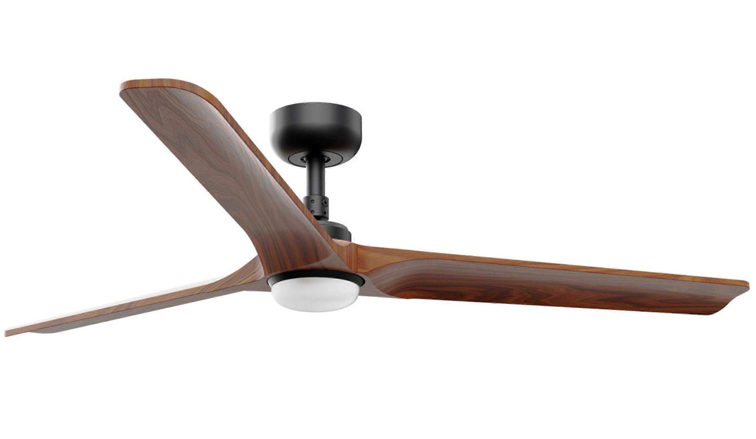 Ventilador de techo CC Heywood L Negro con LED
