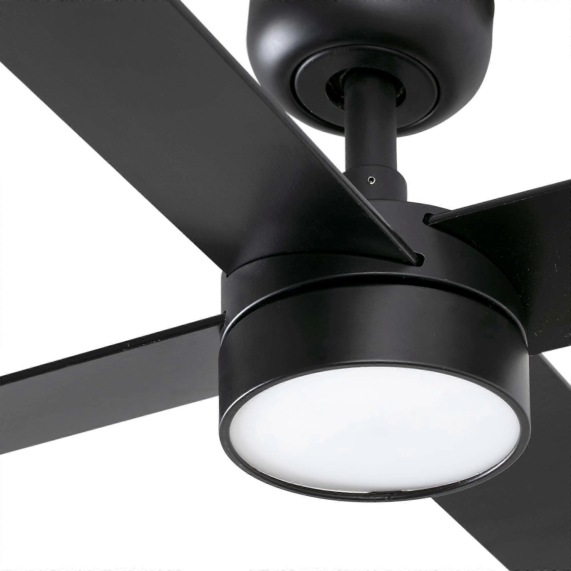 Ventilador de techo DC Rudder L-4 negro con LED - Imagen 3