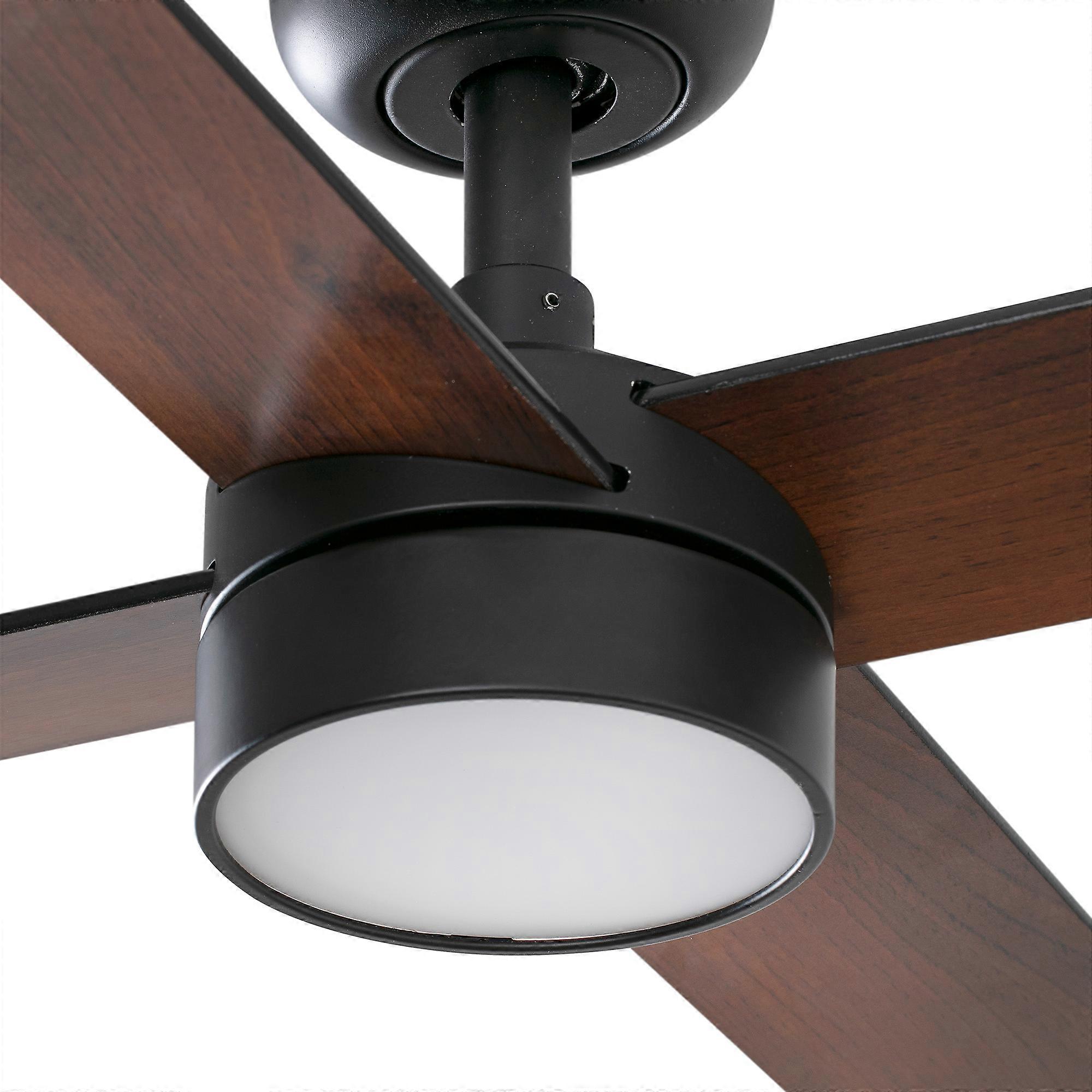 Ventilador de techo DC Rudder L-4 negro con LED - Imagen 4