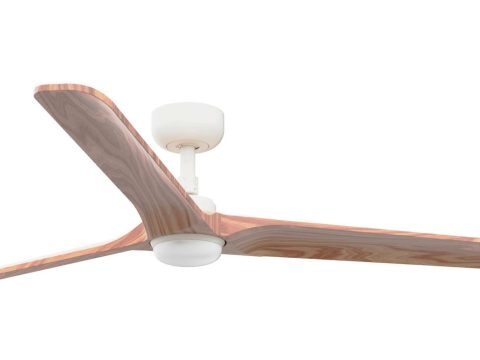 Ventilador de techo DC Heywood L blanco con LED
