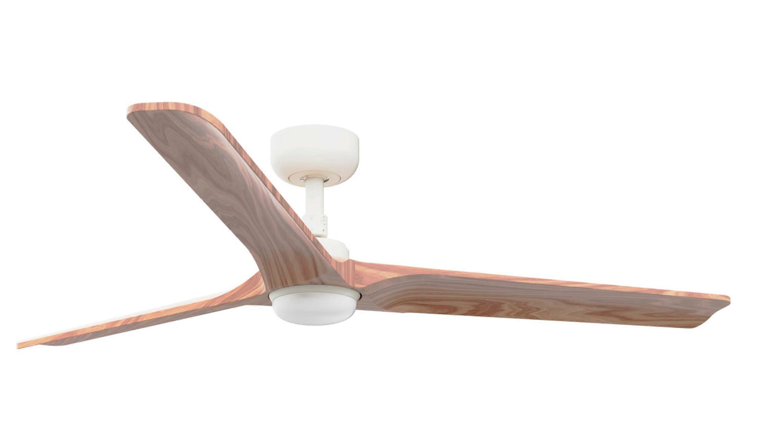 Ventilador de techo DC Heywood L blanco con LED
