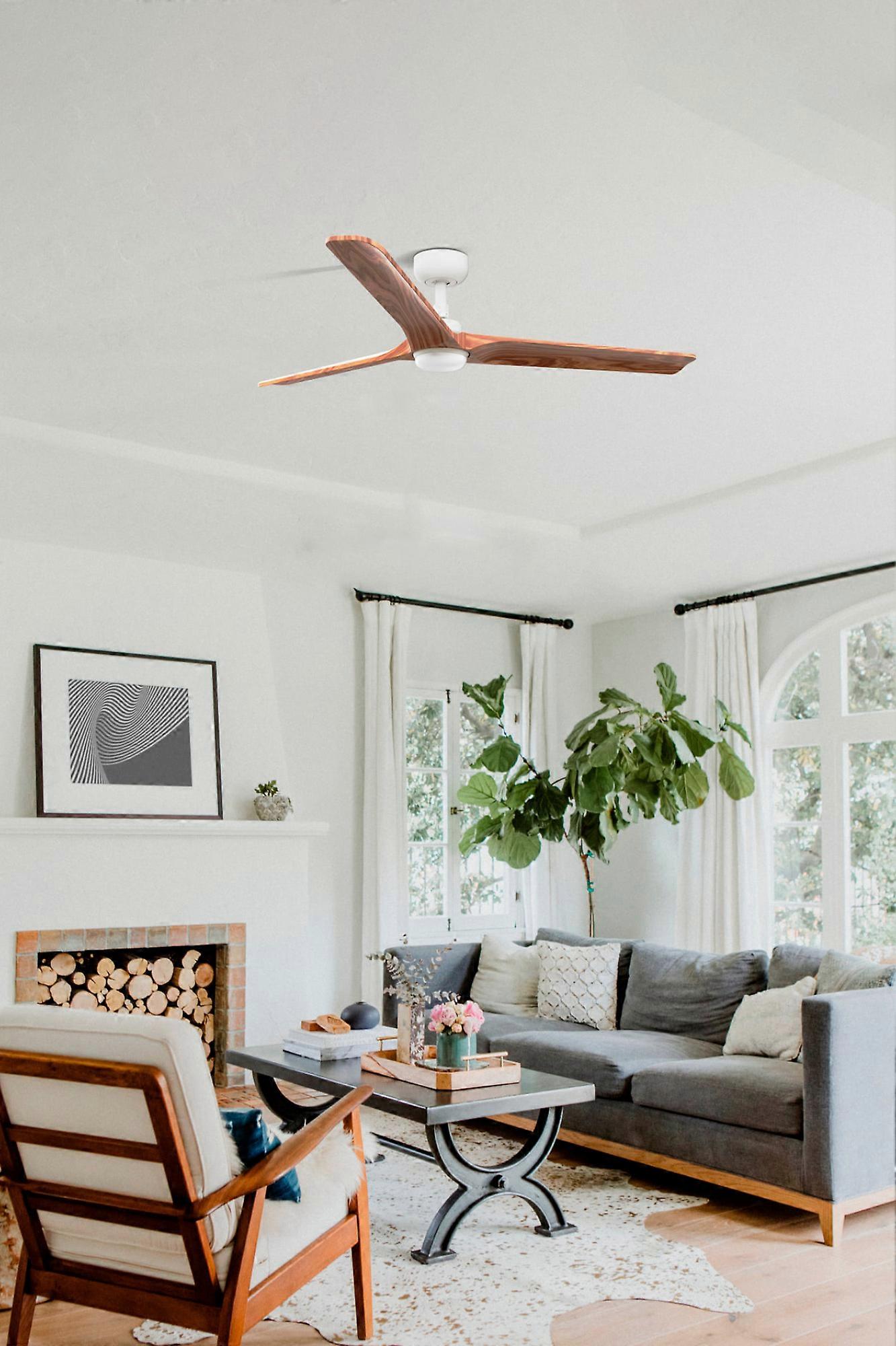 Ventilador de techo DC Heywood L blanco con LED - Imagen 2