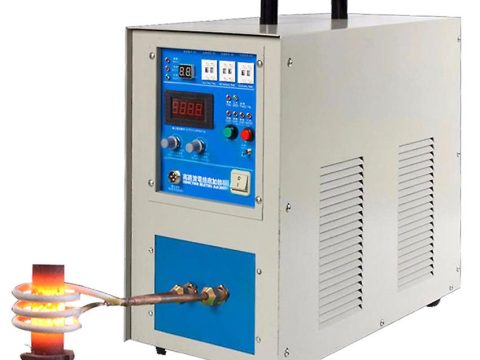 Máquina de calentamiento por inducción de alta frecuencia 15Kw 220v Calentador por inducción para horno de fusión de plata y oro Máquina de calentamiento por inducción