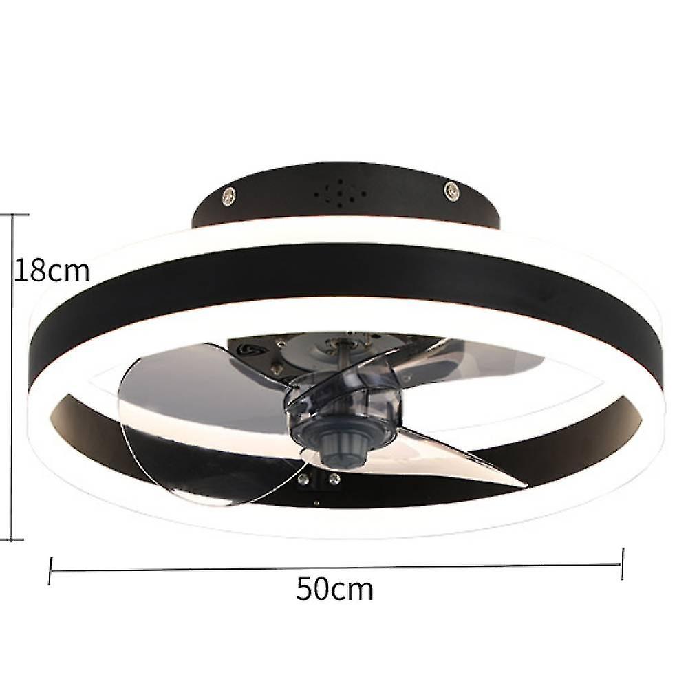 Balcón Led Tira Frecuencia Variable Luz Ventilador De Techo, Sencilla Y Ligera Ventilador De Lujo Luz, Nosotros - Imagen 3