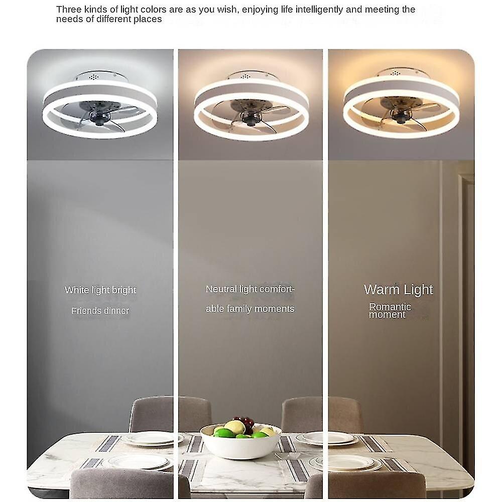 Balcón Led Tira Frecuencia Variable Luz Ventilador De Techo, Sencilla Y Ligera Ventilador De Lujo Luz, Nosotros - Imagen 5