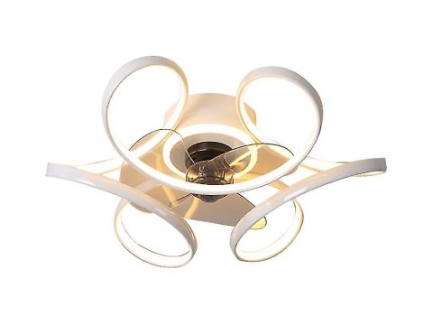 Ventilador con luz invisible silencioso para niños sencillo moderno comedor dormitorio luz lujo ventilador de techo con luz