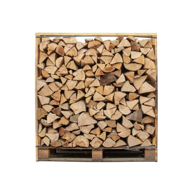Box de 1,50 estéreos de 30cm de leña – palé de leña cortada y partida de 1,05m3 - Imagen 4
