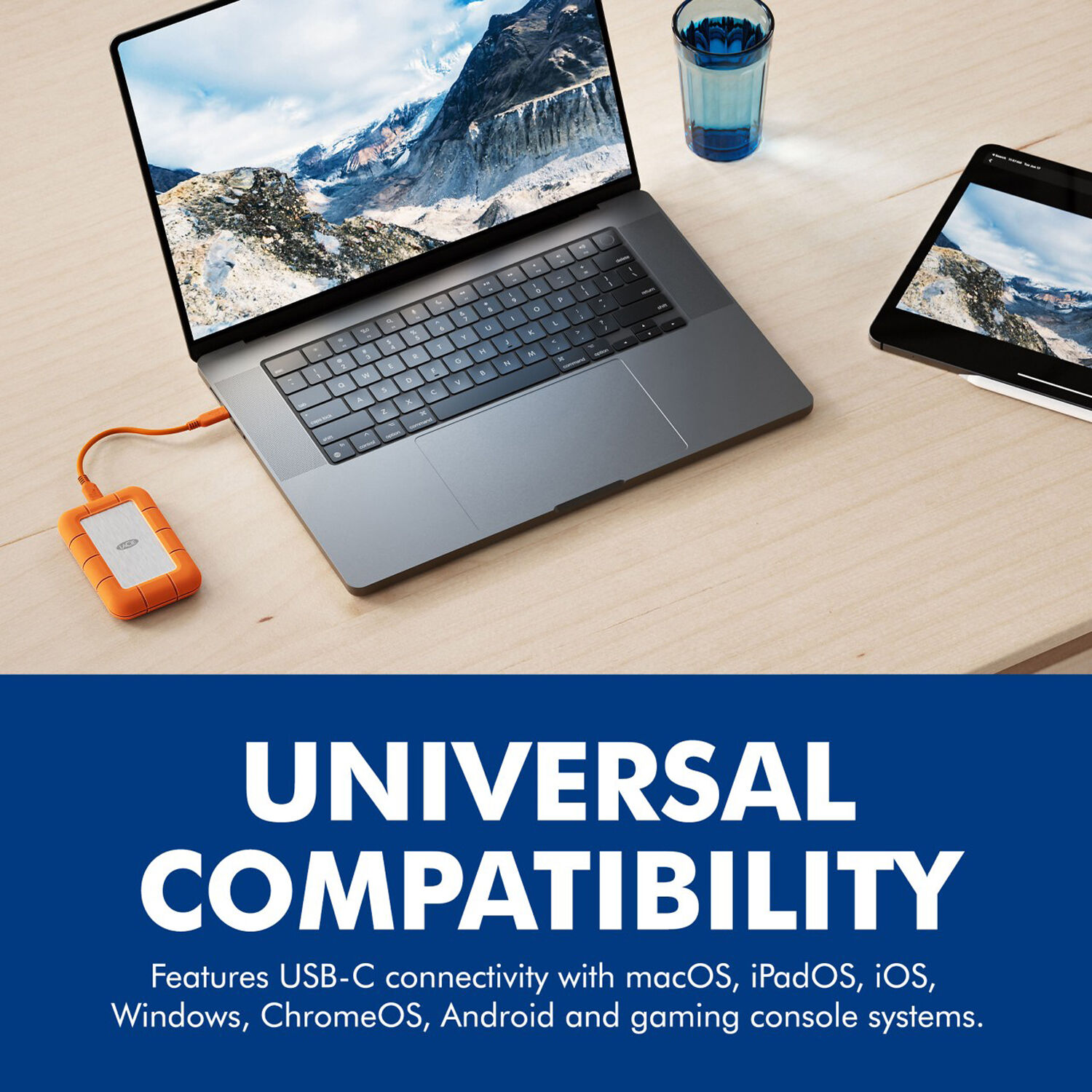 LACIE Disco Duro Rugged SSD4 4TB USB-C Naranja - Imagen 9