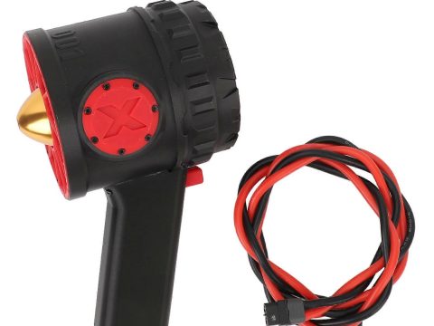 Risegun ventilador turbo portátil de mano, soplador de chorro 3000W, empuje de 5000G, conducto de alta velocidad de 90mm, regulación de velocidad continua, ventilador de chorro 16.8‑25.2V