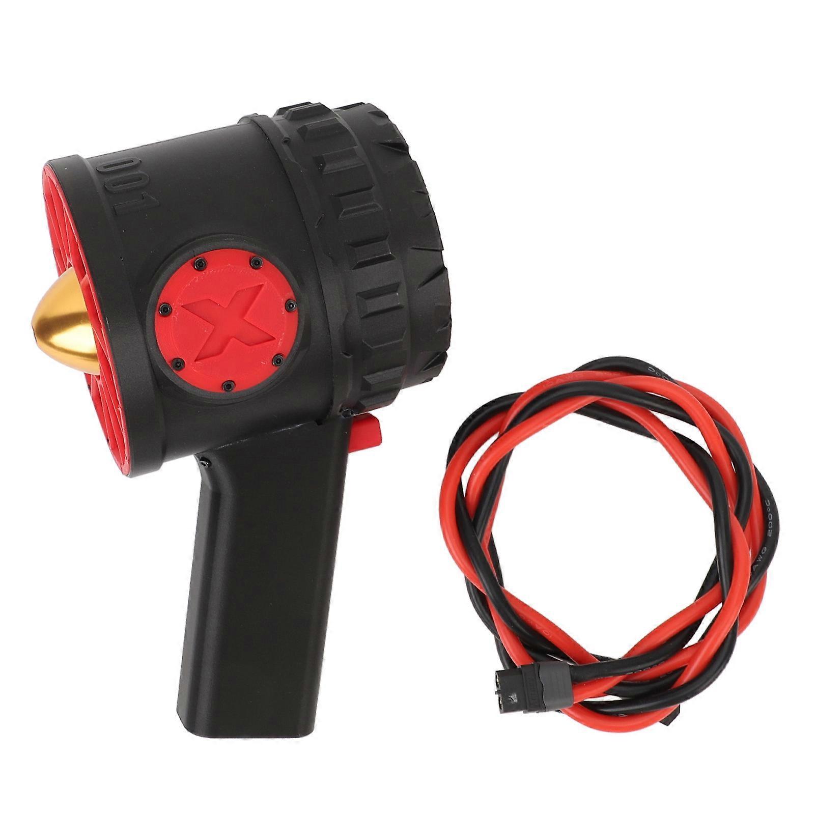 Risegun ventilador turbo portátil de mano, soplador de chorro 3000W, empuje de 5000G, conducto de alta velocidad de 90mm, regulación de velocidad continua, ventilador de chorro 16.8‑25.2V