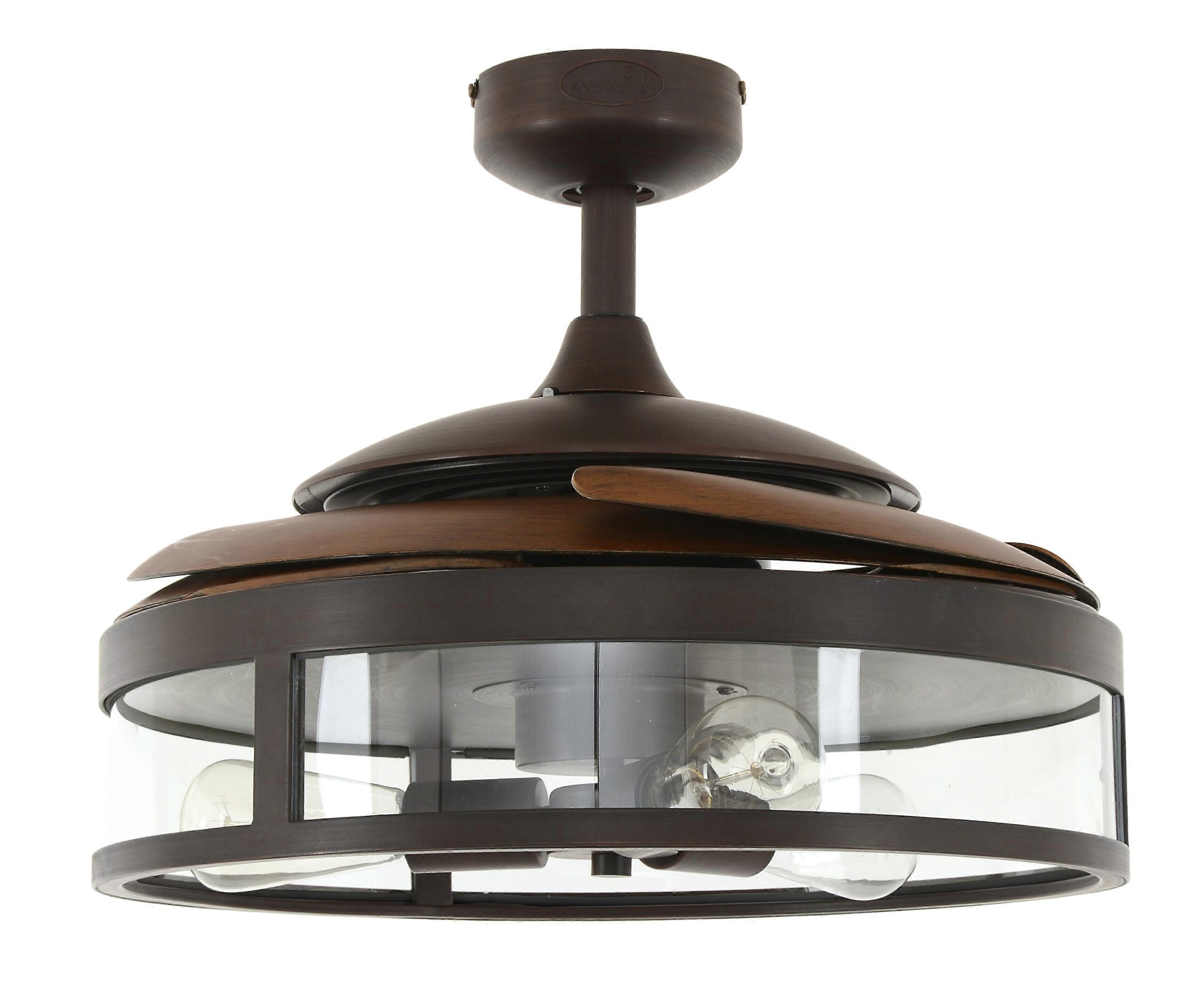 Ventilador de techo retráctil Fanaway Classic bronce - Imagen 2