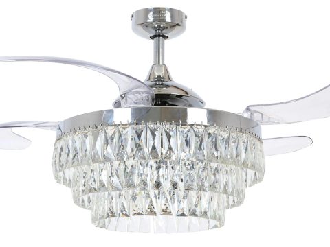 Ventilador de techo Fanaway Veil Chrome con luz
