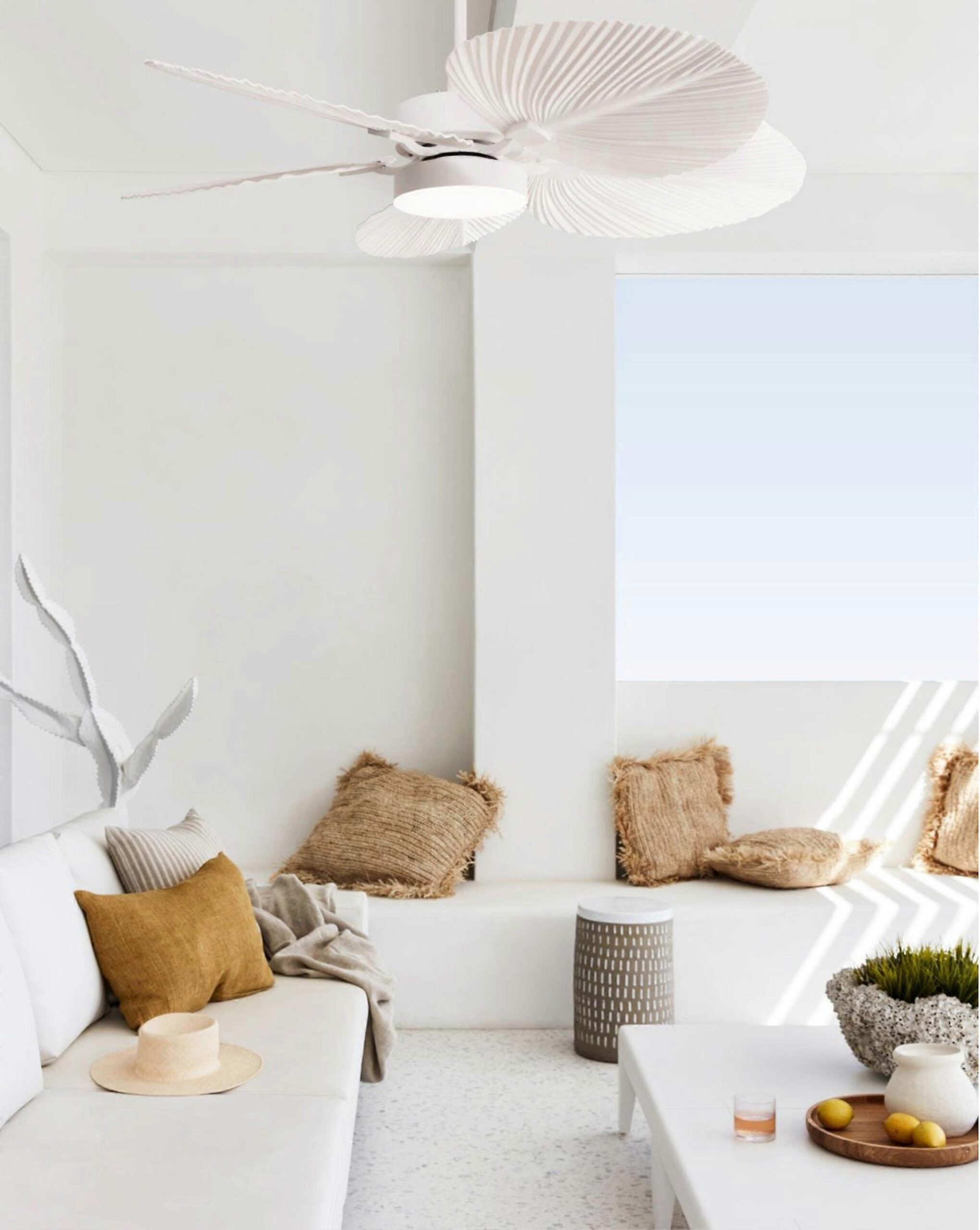 Ventilador de techo DC Bali White con LED y mando a distancia - Imagen 2