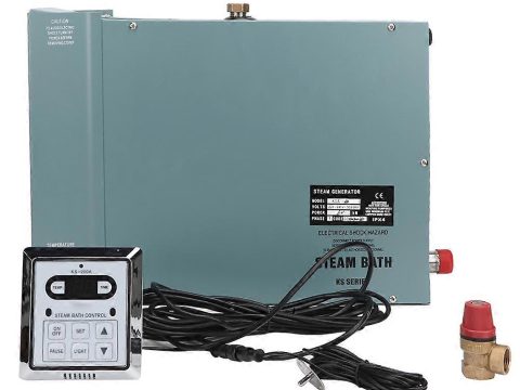 Generador de vapor de 6KW para sauna, accesorios de sauna, con controlador de pantalla digital estanco, estándar UE 220V