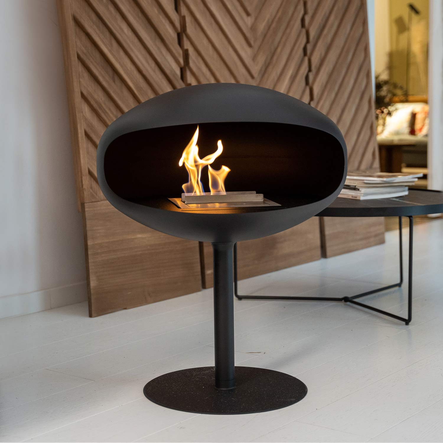 Chimenea de bioetanol de pie Cocoon Fires Pedestal - Imagen 2