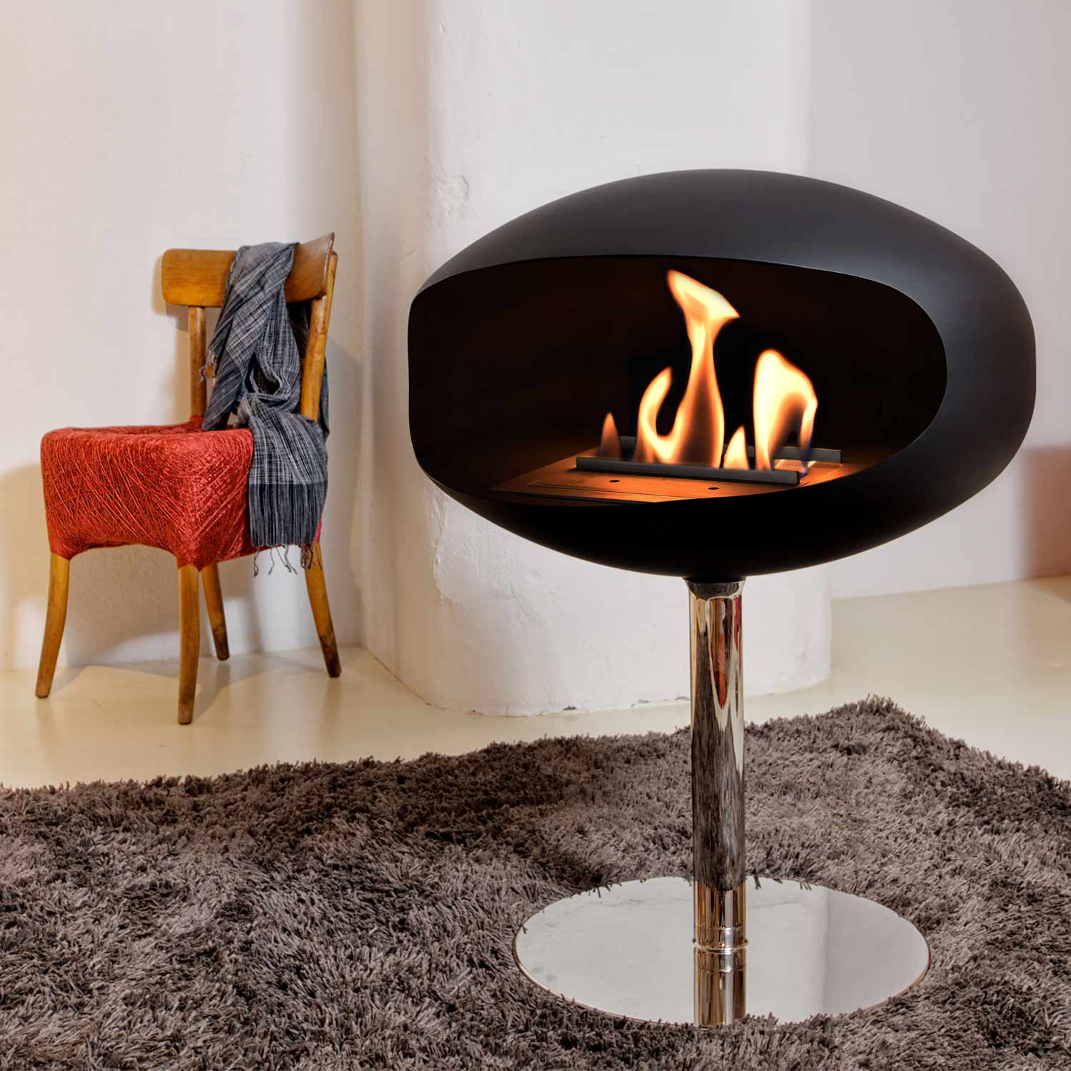 Chimenea de bioetanol de pie Cocoon Fires Pedestal - Imagen 3