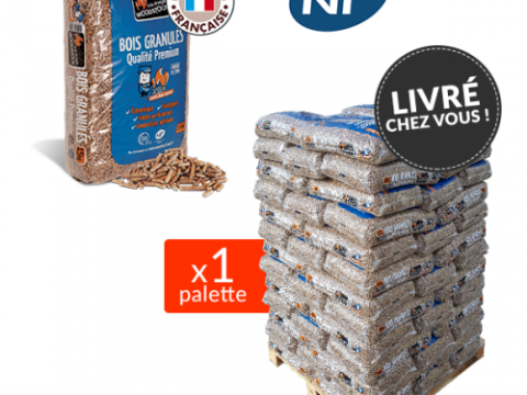 Pellets de madera WOODSTOCK calidad Premium – 1 palé de 78 sacos de 15 kg