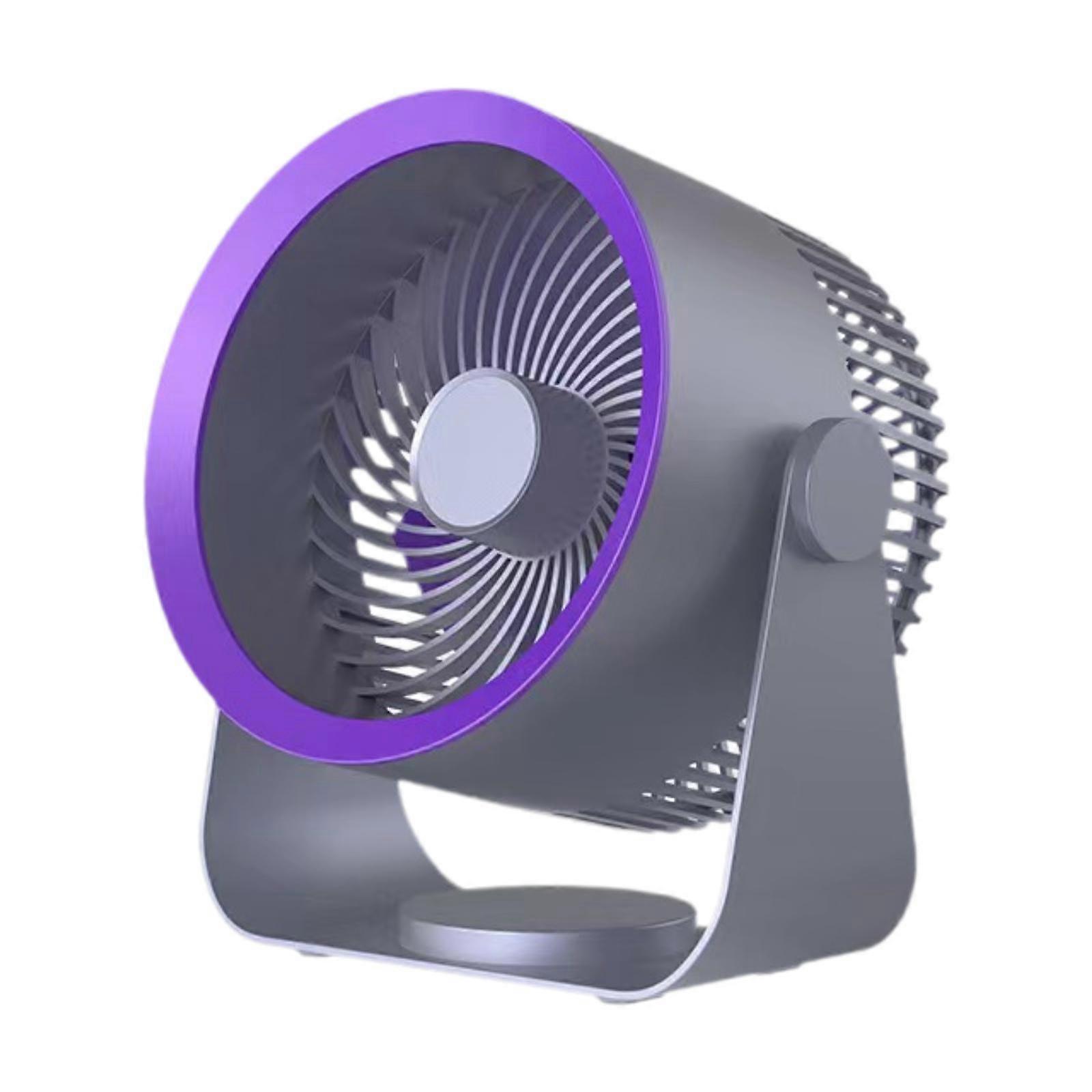 Ventilador de pared y sobremesa de circulación de aire, ventilador de mesa para casa, cocina, oficina, gris