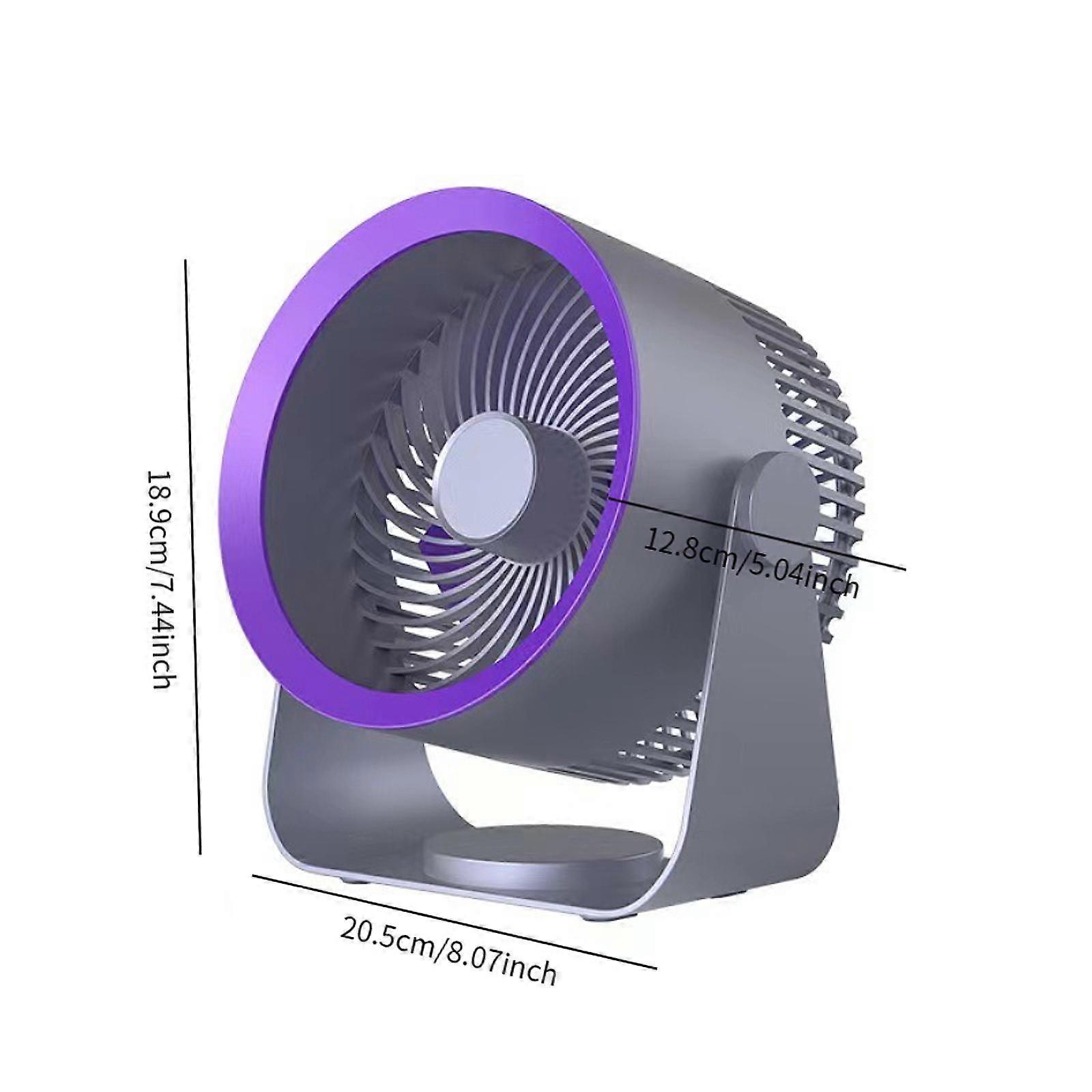 Ventilador de pared y sobremesa de circulación de aire, ventilador de mesa para casa, cocina, oficina, gris - Imagen 2