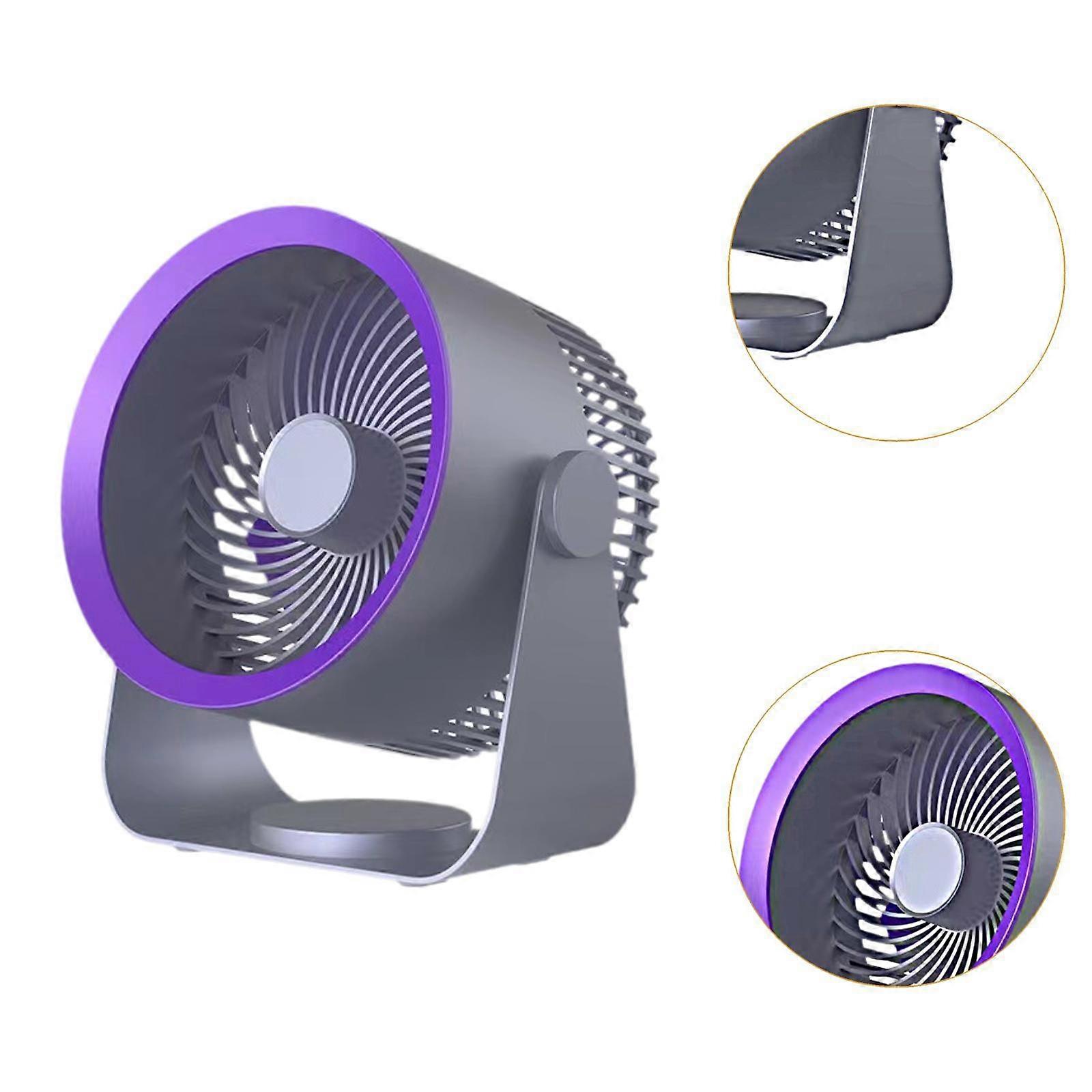 Ventilador de pared y sobremesa de circulación de aire, ventilador de mesa para casa, cocina, oficina, gris - Imagen 3
