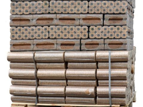 Palé de briquetas de madera Pinikay (960Kg)
