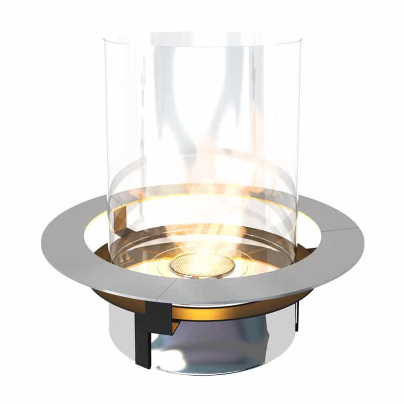 Chimenea de bioetanol empotrable Rondo