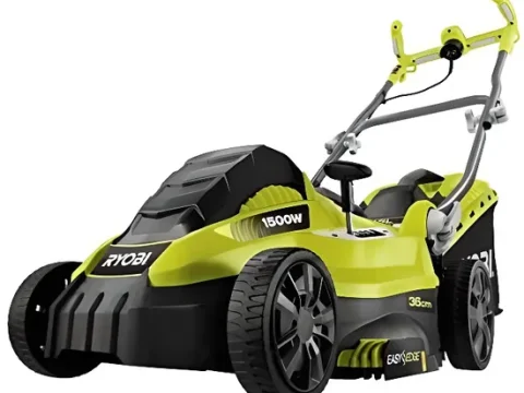 Cortacésped eléctrico 1500W 36cm de corte RYOBI RLM15E36H – 5 ajustes de altura de corte + Mulching