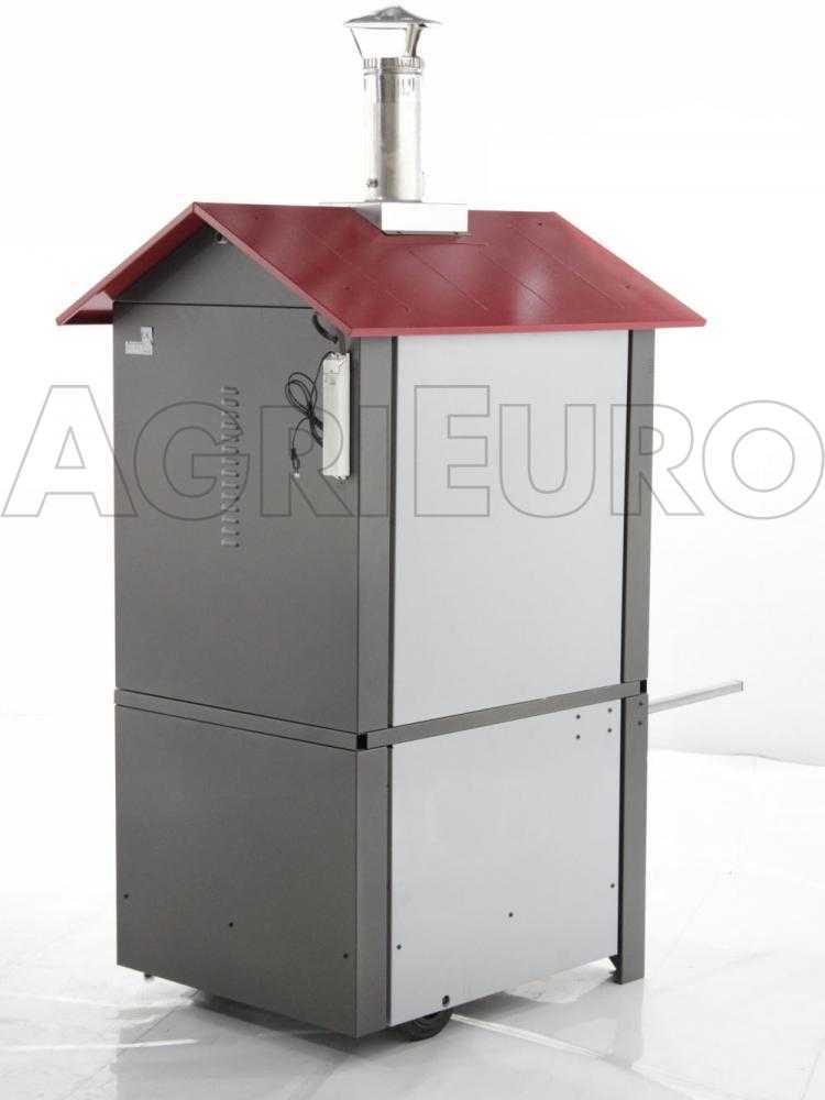 AgriEuro Medius 80 EXT – Horno de leña de acero de exterior – Ventilado – Techo rojo - Imagen 3