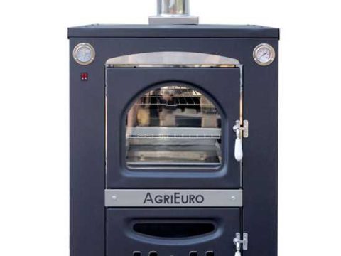 AgriEuro Medius 80 Inc – Horno de leña de acero empotrable – Ventilado