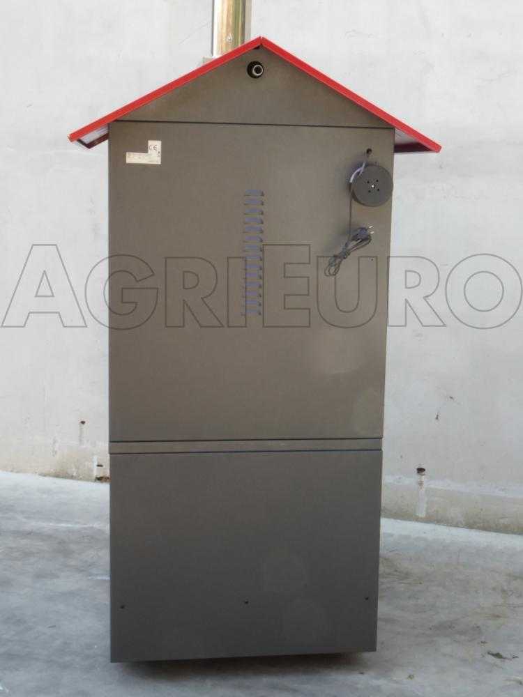 AgriEuro Medius Plus 100 EXT – Horno de leña de acero de exterior – Ventilado – Techo rojo - Imagen 3
