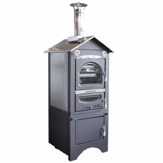 Agrieuro Minimus 50 EXT – Horno de pizza de leña de acero inoxidable de exterior – Ventilado