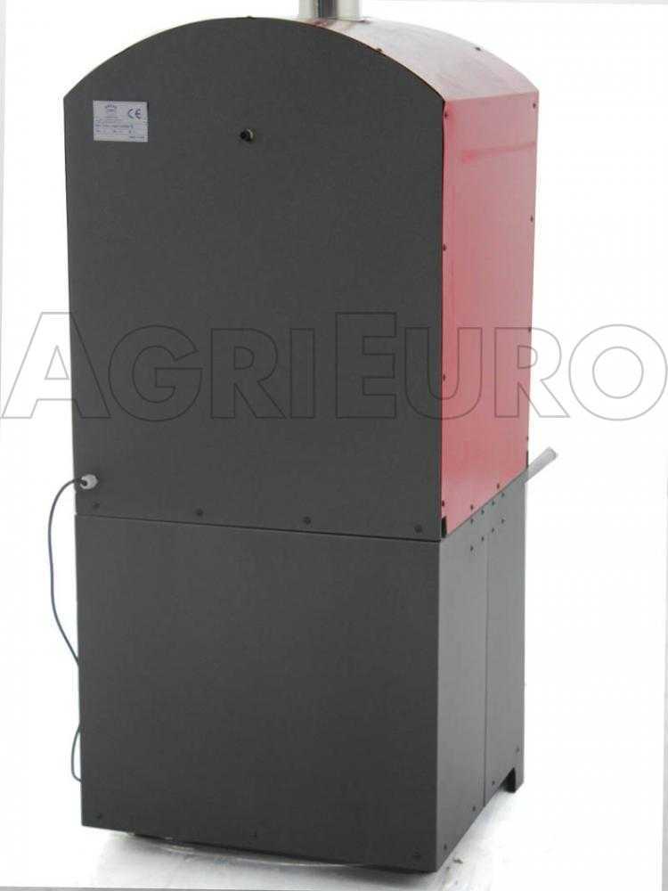 AgriEuro Minimus 50 Mini EXT – Horno de pizza de leña de acero de exterior – Techo rojo - Imagen 4