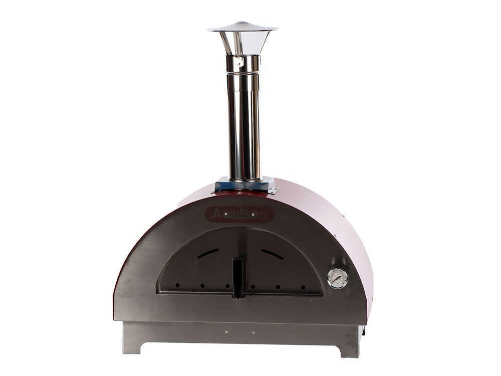 AgriEuro Quattro Stagioni Rojo – Horno de leña para pizza de exterior 60×40 – capacidad 1 pizza - Imagen 3