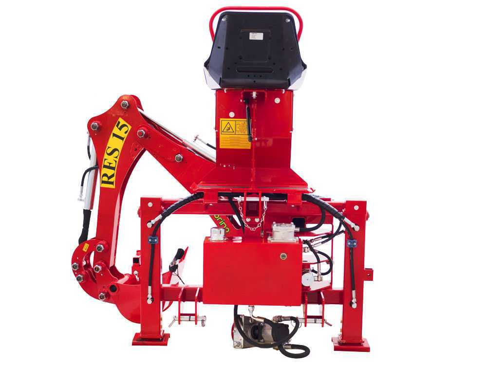 Agrieuro Top Line RES15 – Retroexcavadora para tractor con desplazamiento lateral - Imagen 5