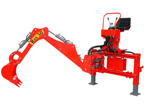Agrieuro Top Line RES30 – Retroexcavadora para tractor con desplazamiento hidráulico