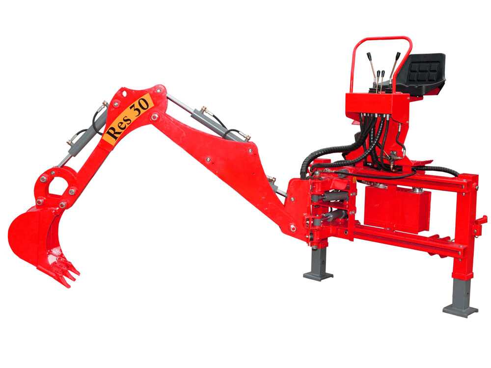 Agrieuro Top Line RES30 – Retroexcavadora para tractor con desplazamiento hidráulico - Imagen 3