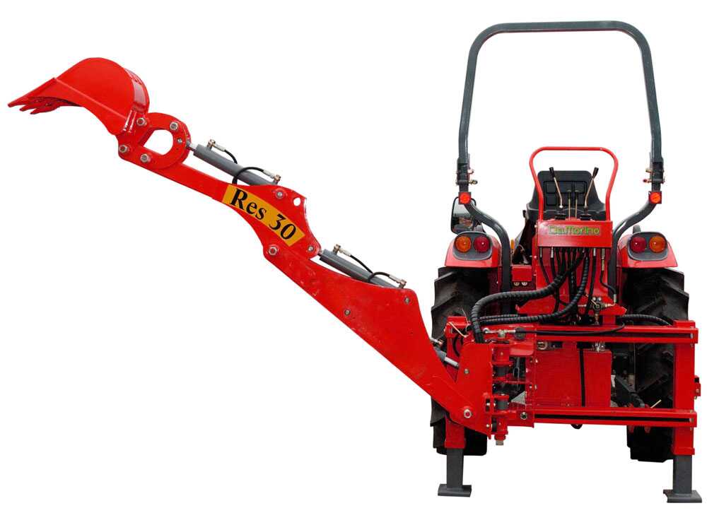 Agrieuro Top Line RES30 – Retroexcavadora para tractor con desplazamiento hidráulico - Imagen 4